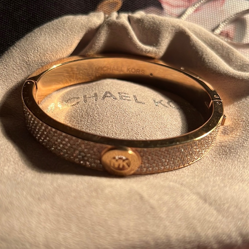 Rose Gold Mk Bangle Bracelet